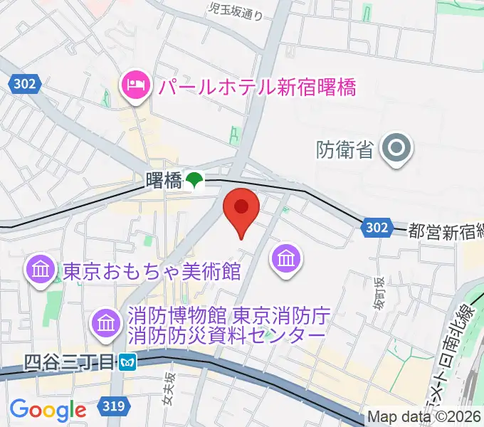 四谷ボビーズの地図