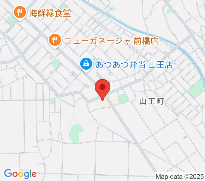 山王ホール・TMスタジオの地図