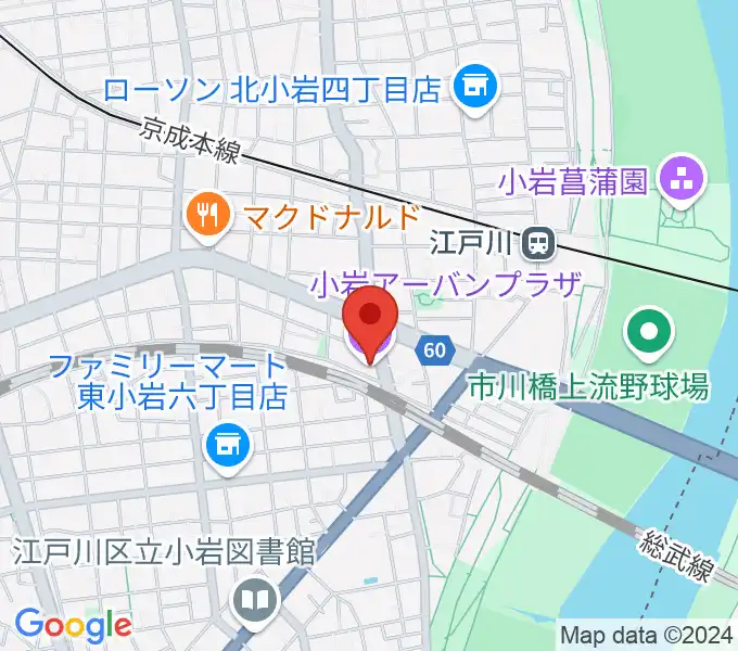 小岩アーバンプラザの地図