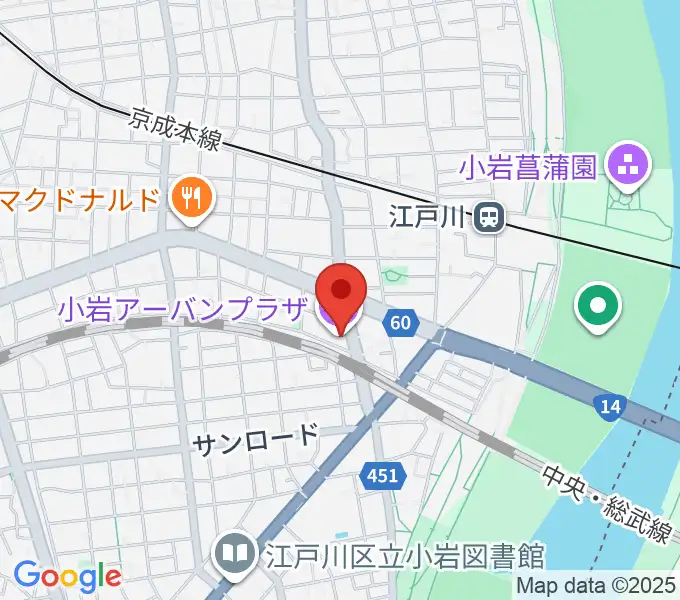 小岩アーバンプラザの地図