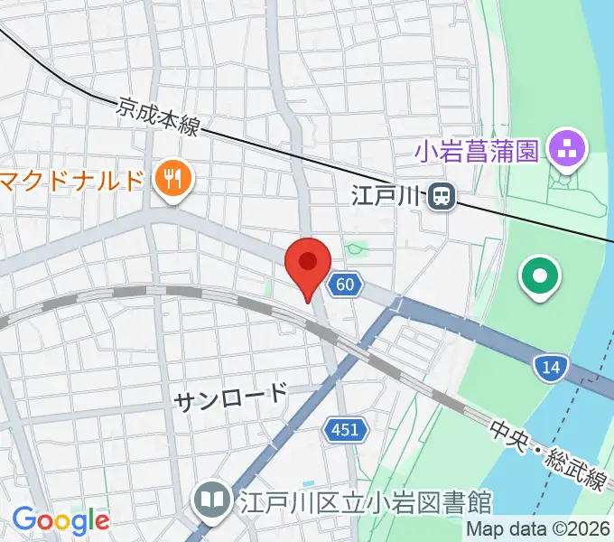 小岩アーバンプラザの地図