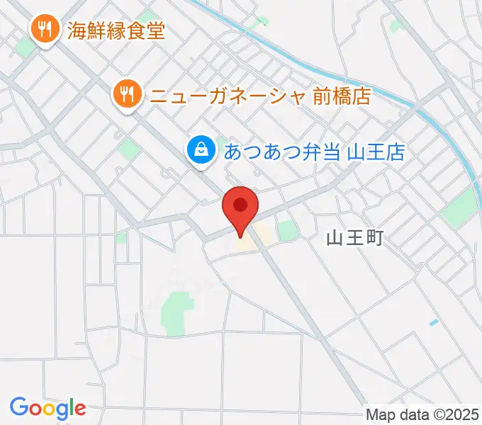 山王ホールの地図