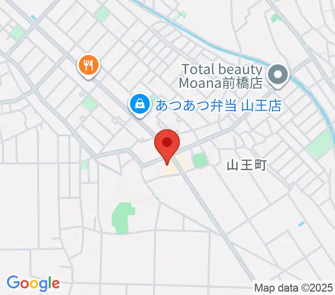 山王ホールの地図