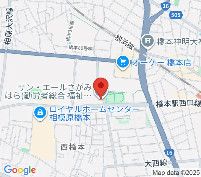 サン・エールさがみはらの地図