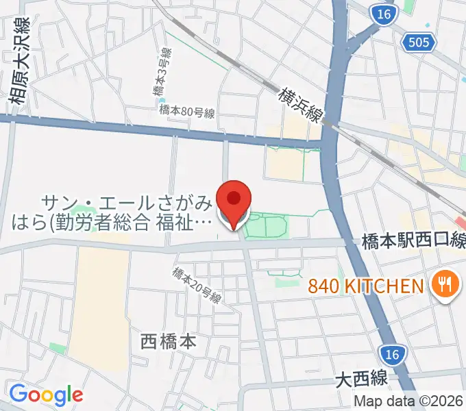 サン・エールさがみはらの地図