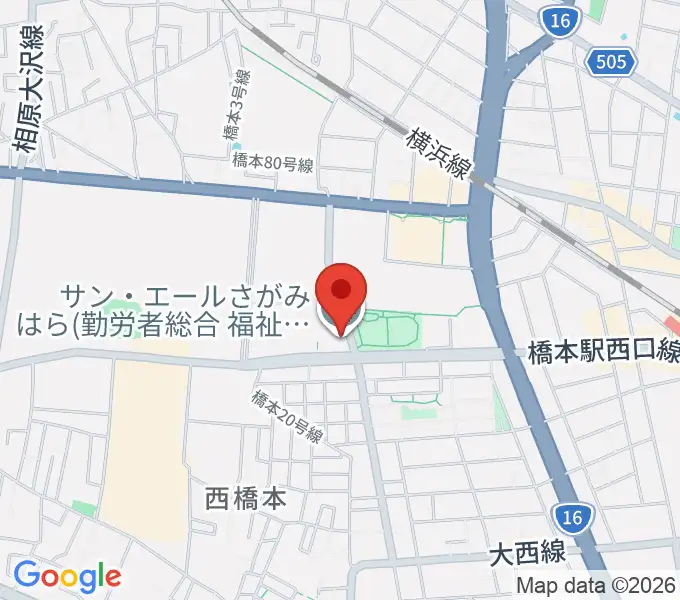 サン・エールさがみはらの地図