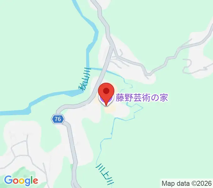 藤野芸術の家の地図