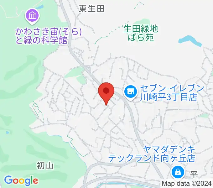 福田弦楽弓製作所の地図