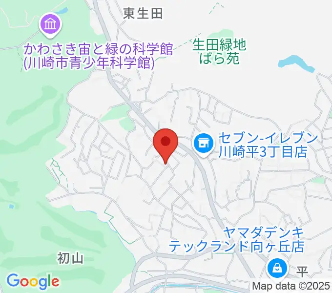 福田弦楽弓製作所の地図