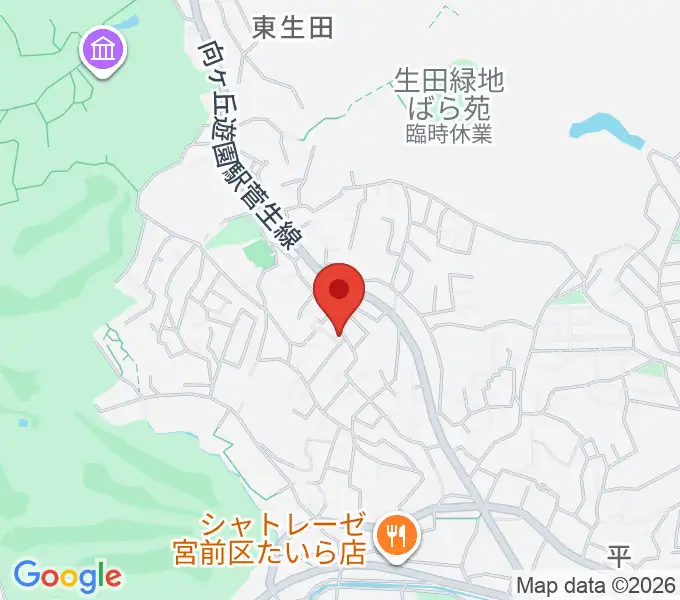 福田弦楽弓製作所の地図