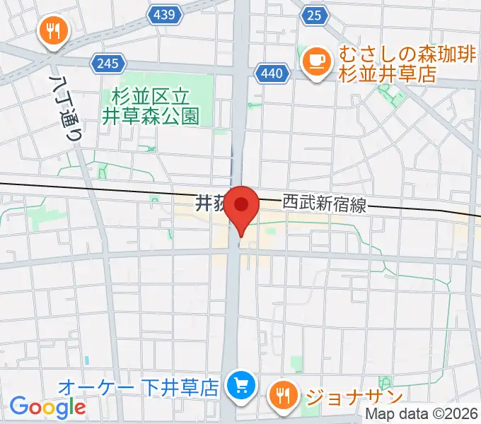 [移転]井荻チャイナスクエアの地図