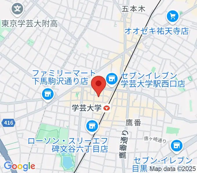 アジアンカフェの地図