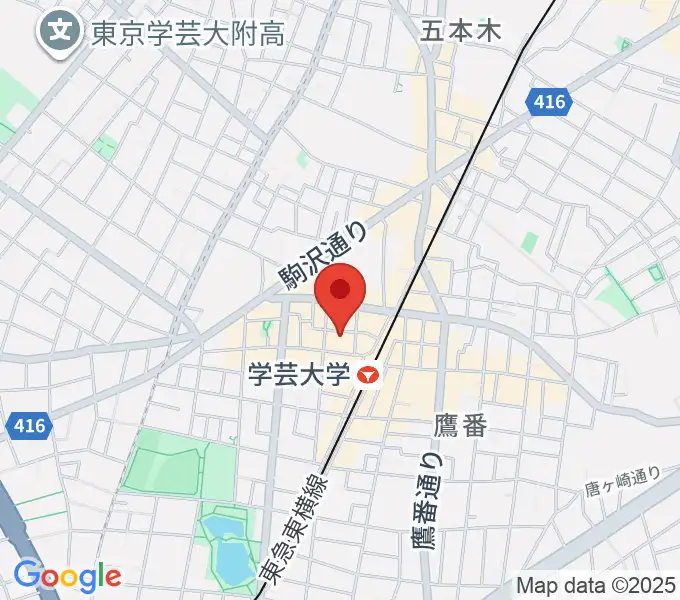 アジアンカフェの地図