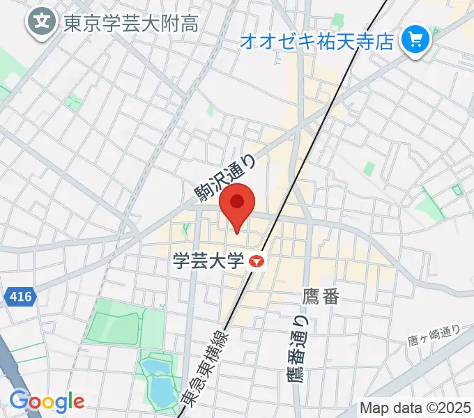 アジアンカフェの地図