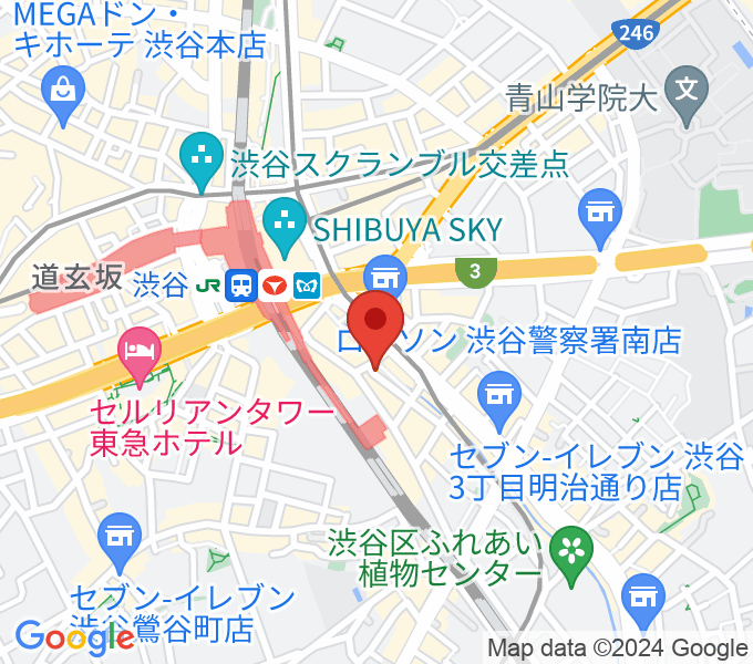 渋谷のラジオの場所