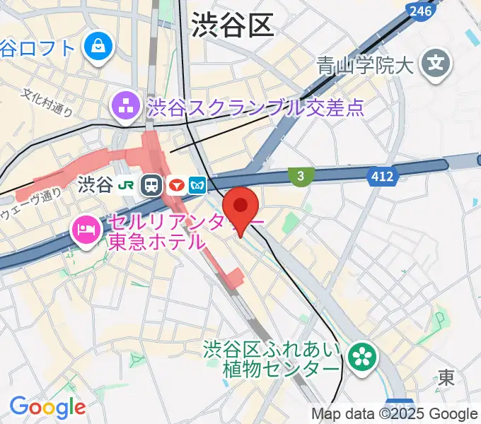 渋谷のラジオの地図