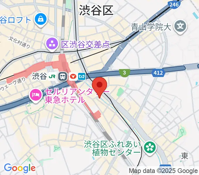 渋谷のラジオの地図
