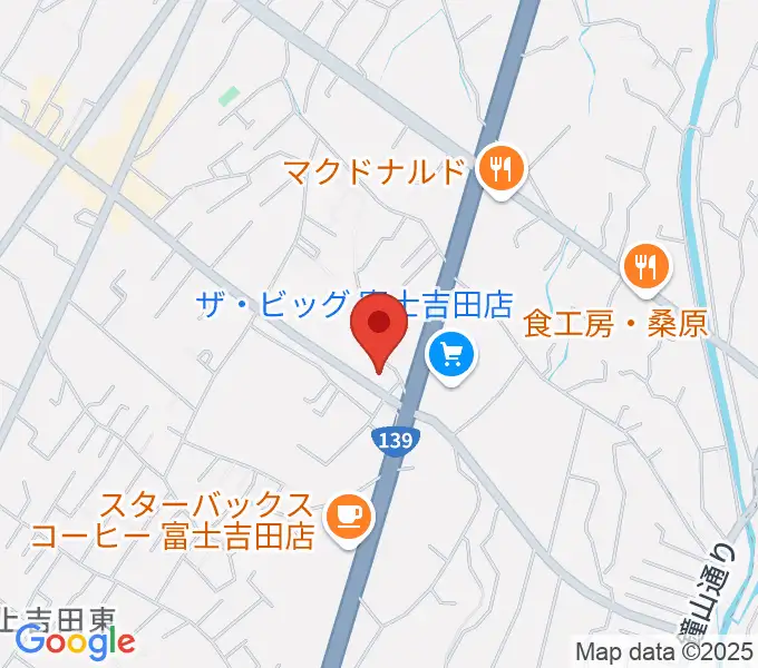 エフエムふじごこの地図