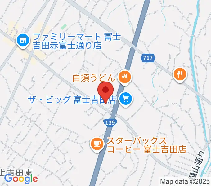 エフエムふじごこの地図