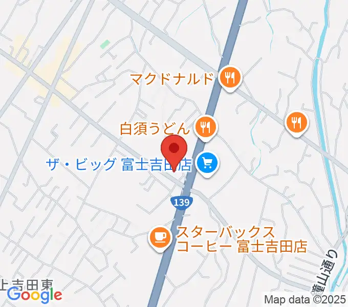 エフエムふじごこの地図