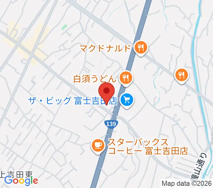 エフエムふじごこの地図