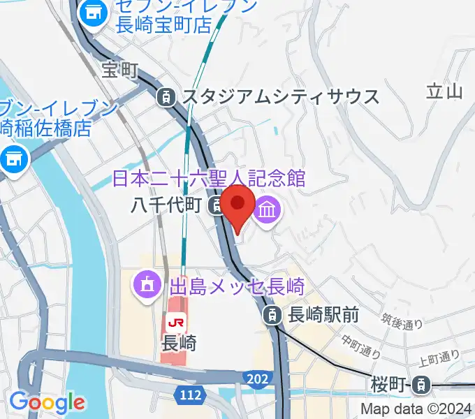 島村楽器 長崎駅前店の地図