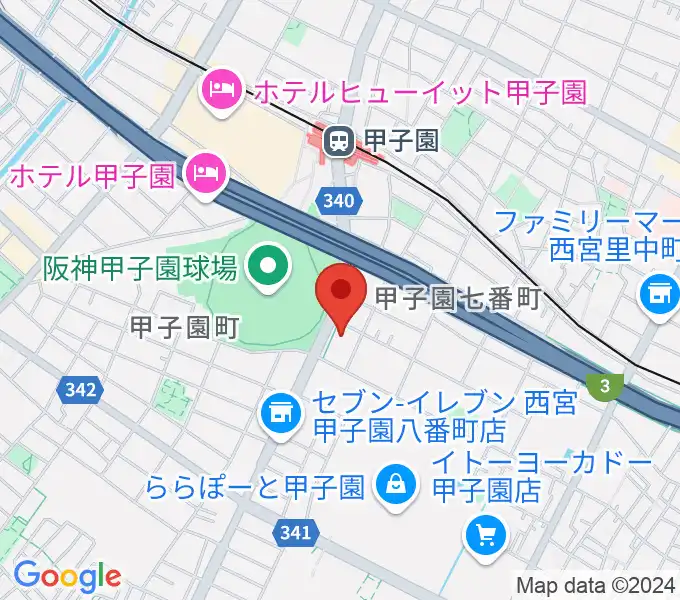 新響楽器 甲子園店の地図