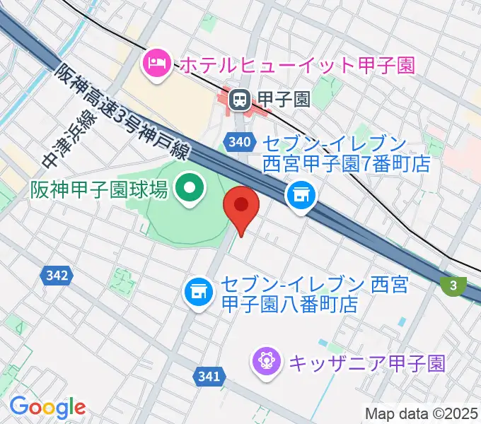 新響楽器 甲子園店の地図