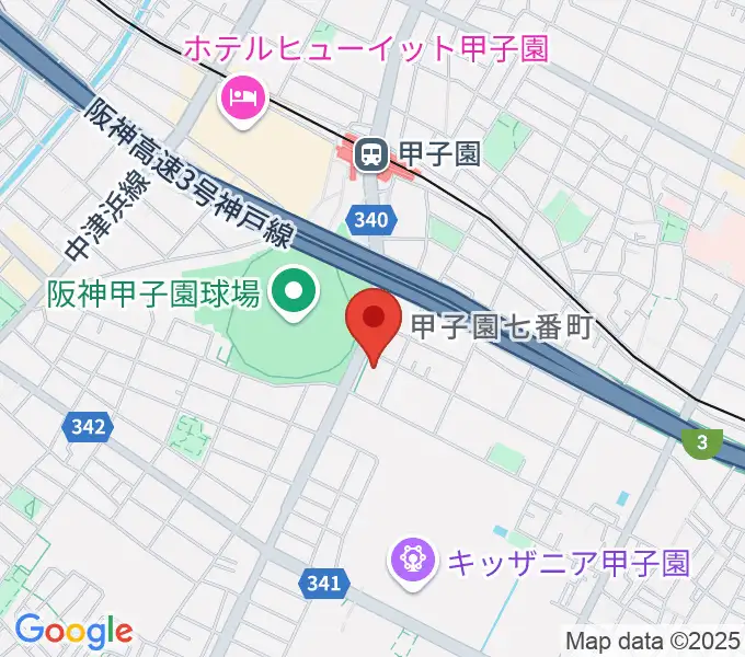 新響楽器 甲子園店の地図