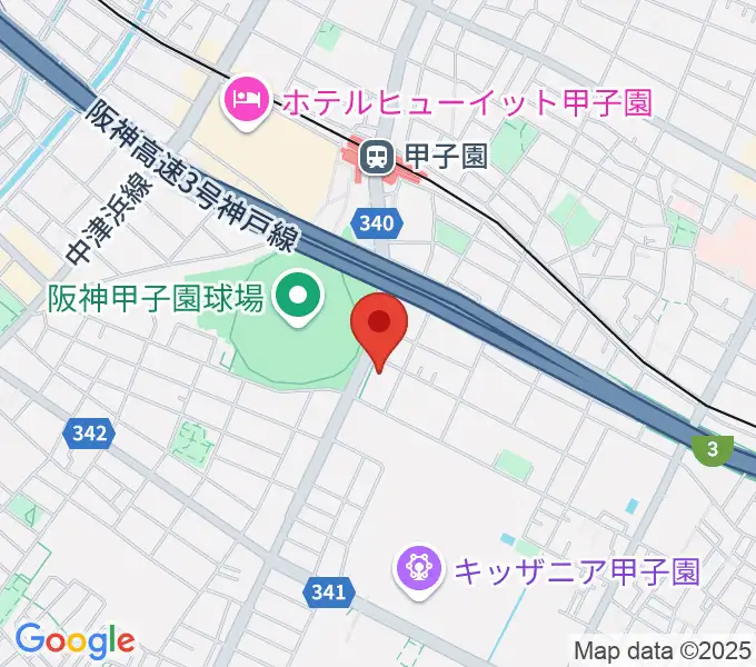 新響楽器 甲子園店の地図