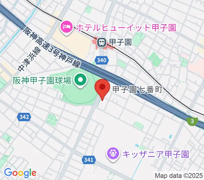 新響楽器 甲子園店の地図