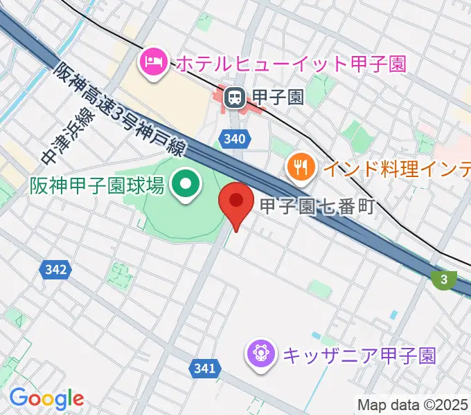 新響楽器 甲子園店の地図