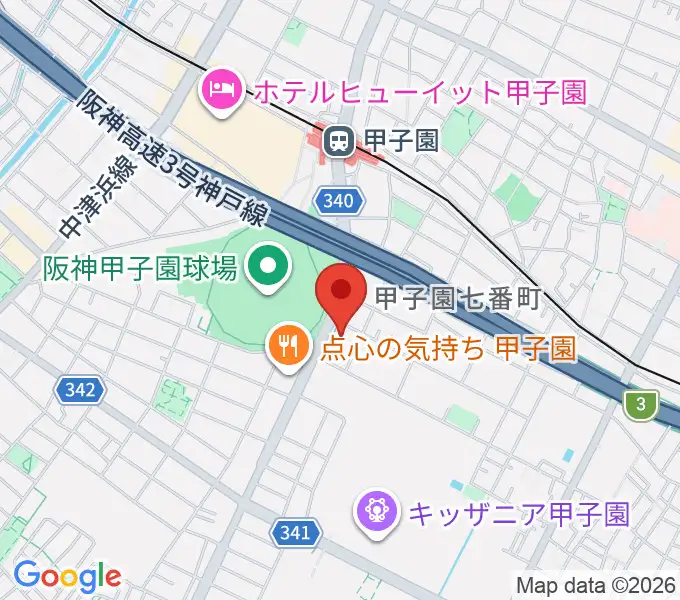 新響楽器 甲子園店の地図