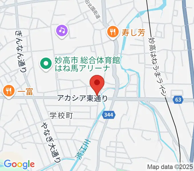 FMみょうこうの地図