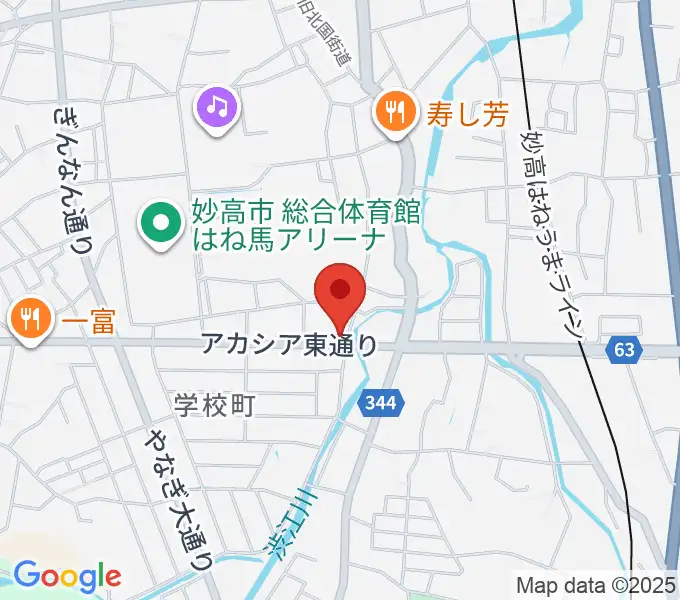 FMみょうこうの地図