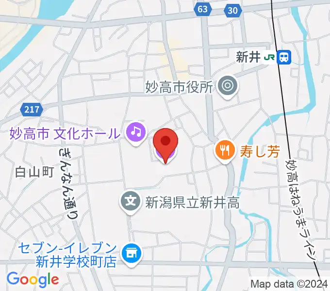 新井ふれあい会館の地図