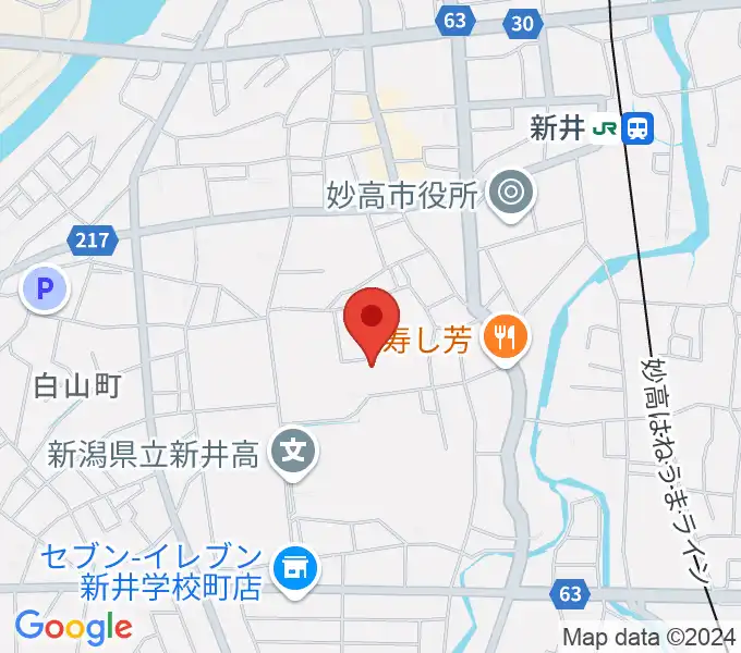 新井ふれあい会館の地図