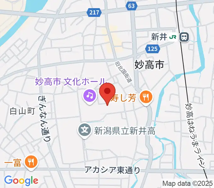 新井ふれあい会館の地図