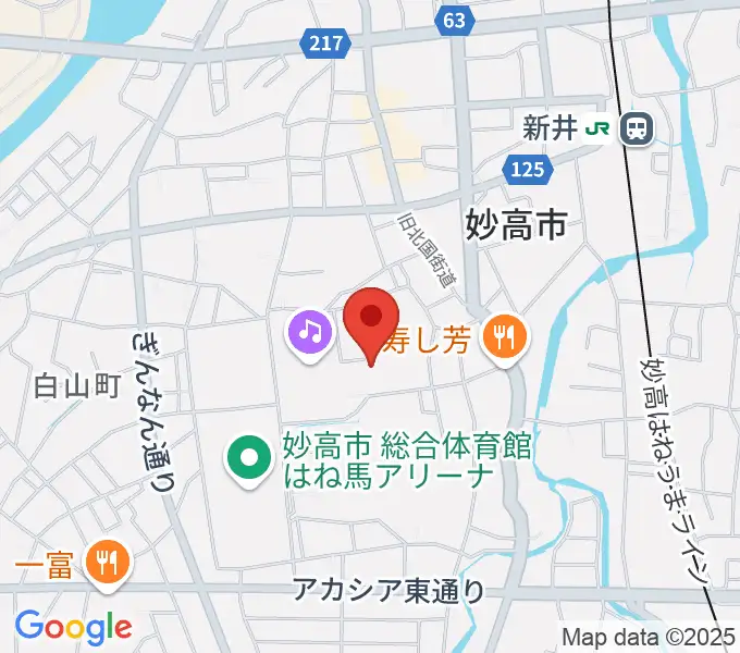 新井ふれあい会館の地図