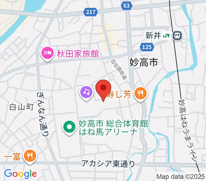 新井ふれあい会館の地図