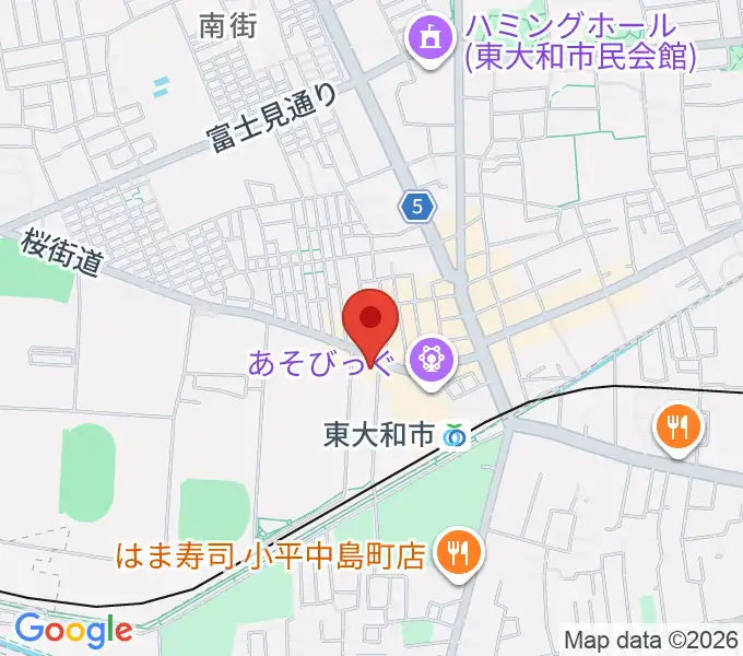 アンフィニカスタムワークスの地図