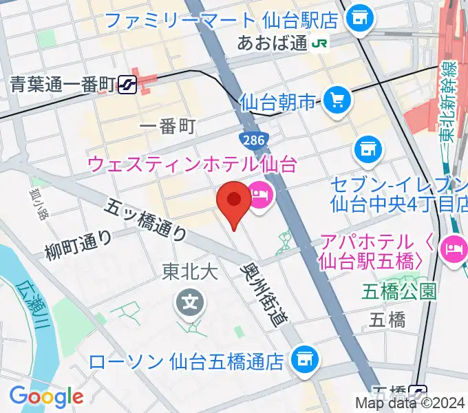 仙台BARTAKEの地図