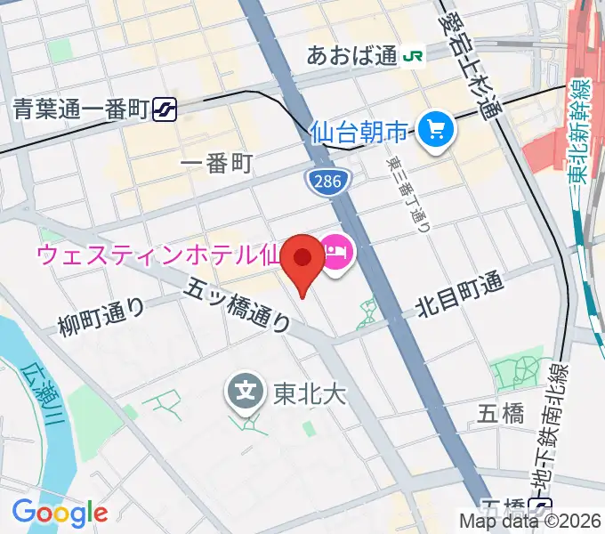 仙台BARTAKEの地図