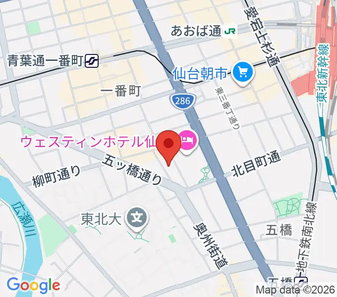 仙台BARTAKEの地図