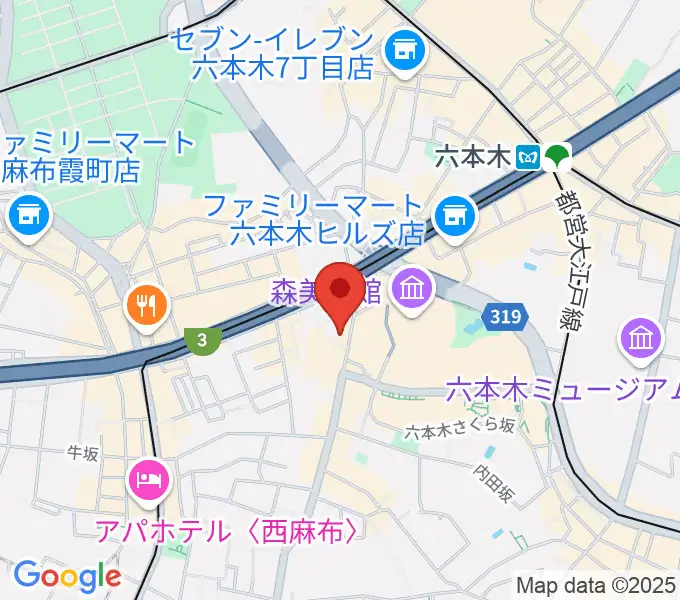 六本木Basecampの地図