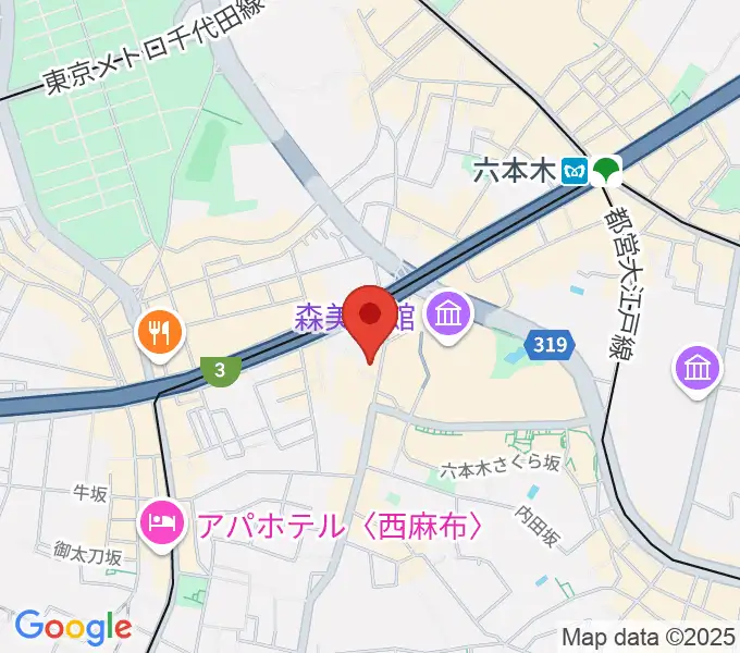 六本木Basecampの地図