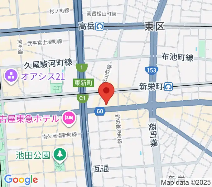 新栄RAD SEVENの地図