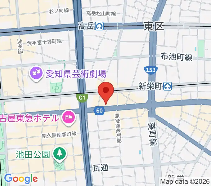 新栄RAD SEVENの地図