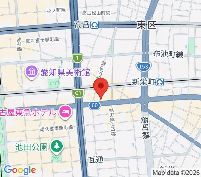 新栄RAD SEVENの地図