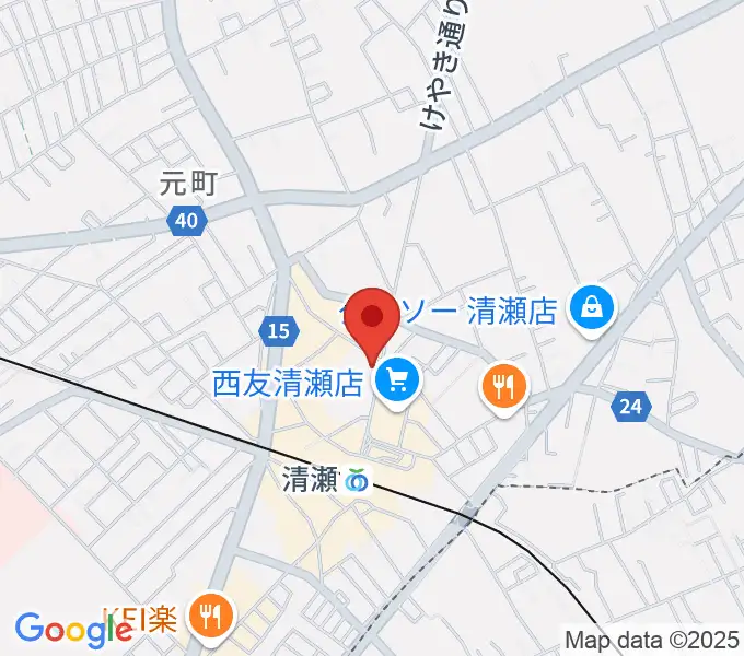 宮地楽器 清瀬センターの地図